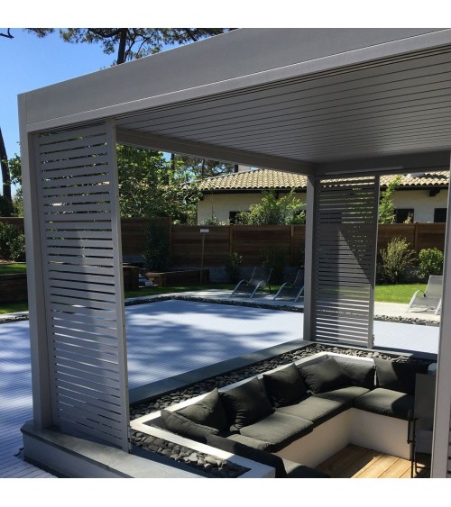 pergola bioclimatique 6x3m adossée