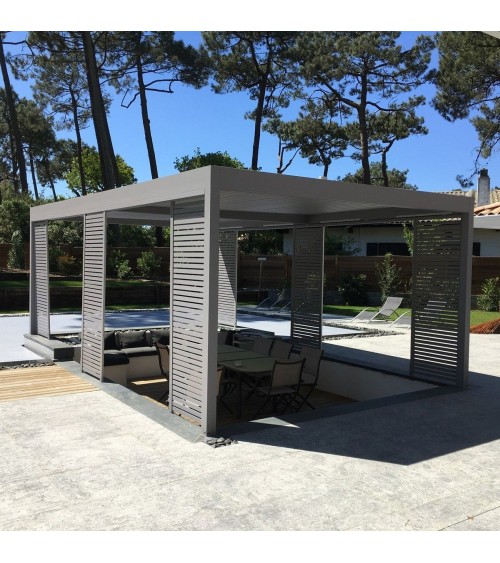 pergola bioclimatique 6x3m adossée