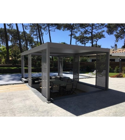 pergola bioclimatique 6x3m adossée