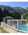 Barrière de piscine à la montagne