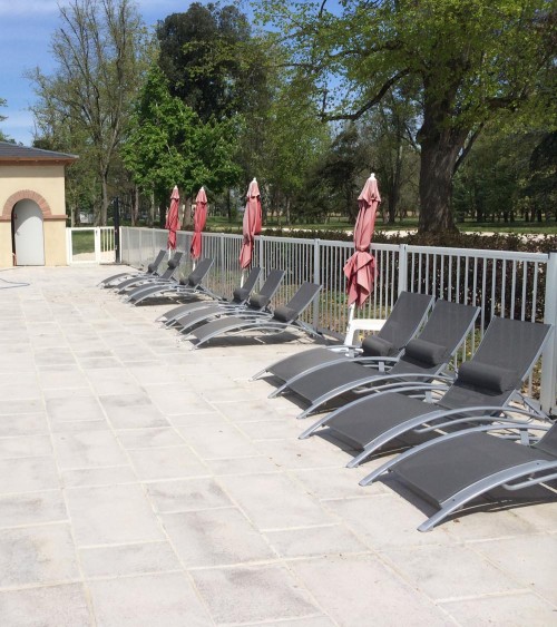 Barrière de piscine à la montagne