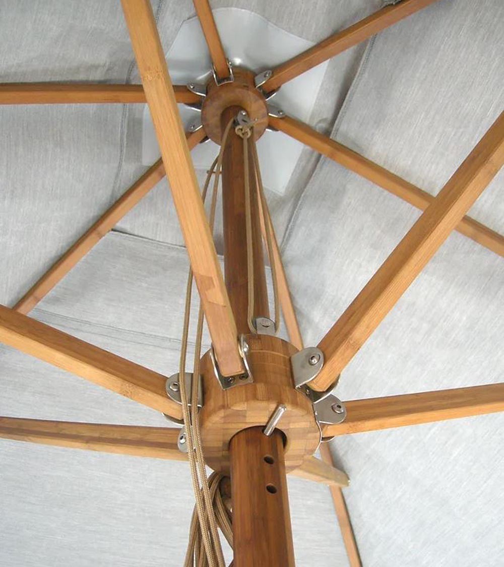 Garden Friend Parasol Rectangulaire Couverture Polyester Armature Acier