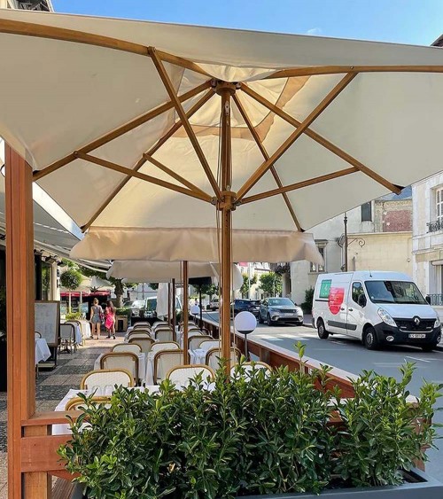 Parasol centré Le Bistro Bambou