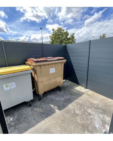 Cache poubelles et conteneurs en aluminium