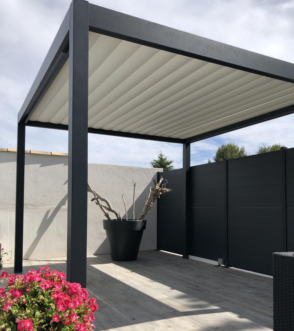 Pergola bioclimatique 4x3 autoportée