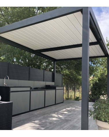 pergola bioclimatique Kalice 4x3 autoportée