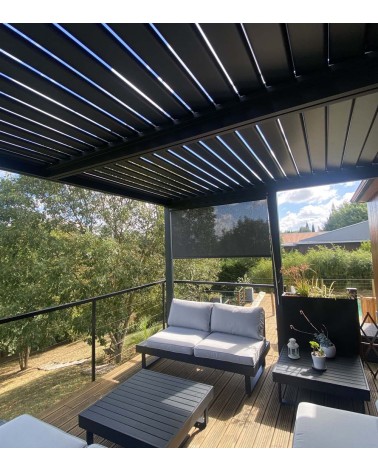 Pergola adossée Profondeur spécifique 4m