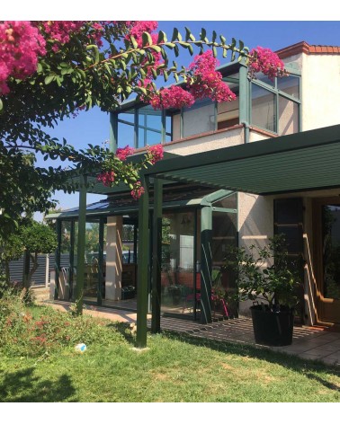 Pergola modèle Kalor sur mesure RAL 6005