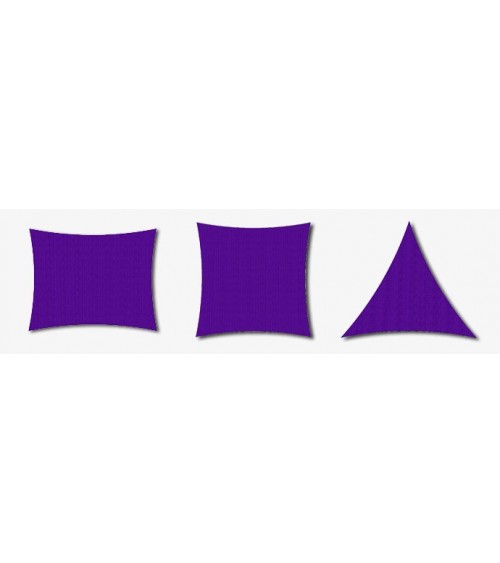 Voile d'ombrage sur mesure rectangulaire violette