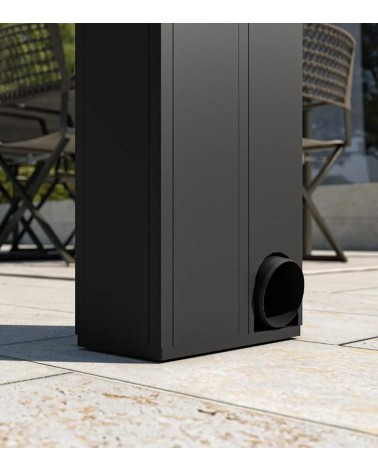 Evacuation des eaux de la pergola en verre