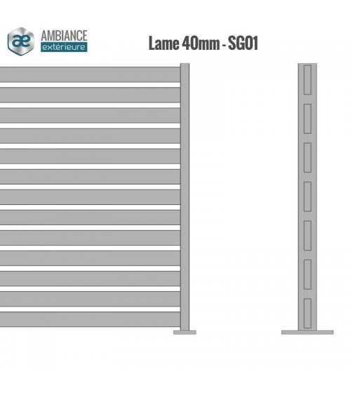 Brise vue aluminium pour cacher la piscine