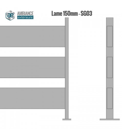 Brise vue aluminium pour cacher la piscine