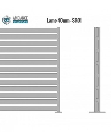 Clôture Aluminium - modèle SG01