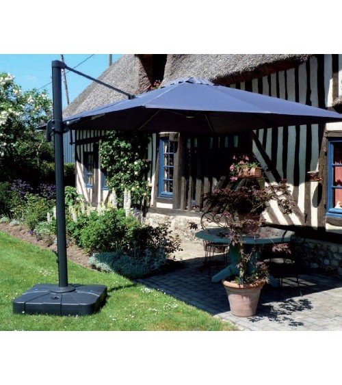 Parasol gris anthracite déporté