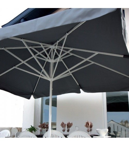 Parasol gris anthracite déporté