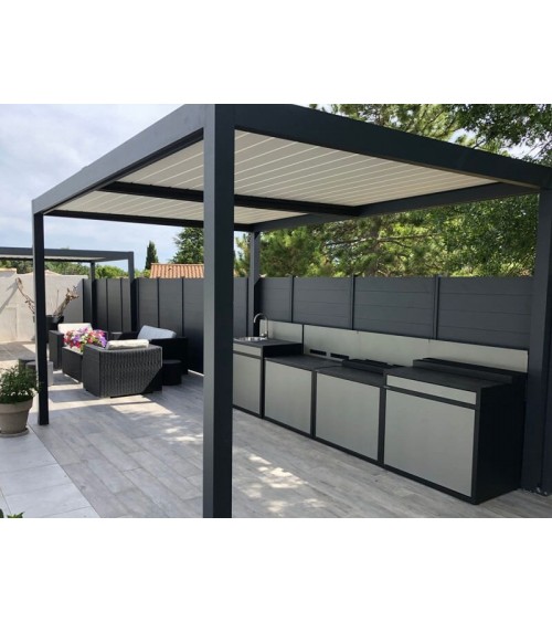 pergola bioclimatique Kalice 4x3 autoportée