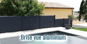 Brise vue fabriqué sur mesure en aluminium