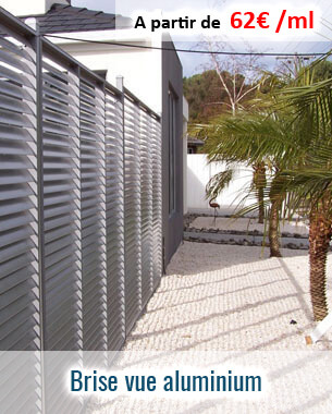 Un brise vue aluminium réalisé sur mesure