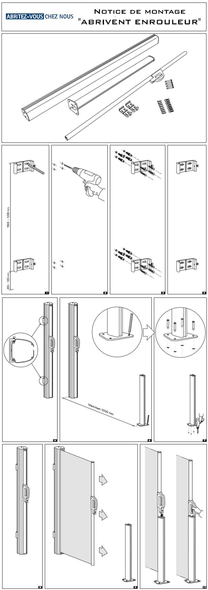 Store lateral coupe vent