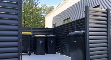 cache conteneurs aluminium design pour l'extérieur