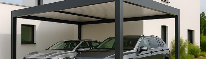 Carport aluminium double