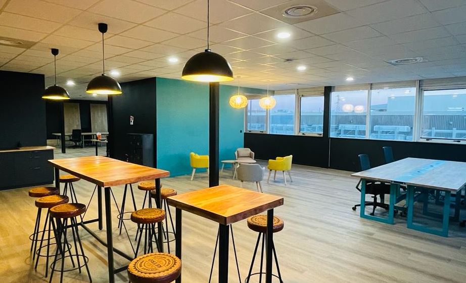 Salle de détente au 21Street Coworking à Toulouse